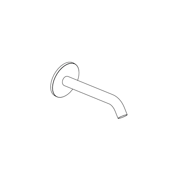 Scoglio Wall Mounted Spout for Exposed Bath Sets