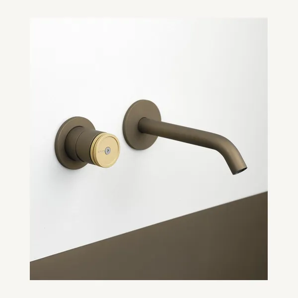 Scoglio Wall Mounted Basin Set with 160mm Spout, 316L