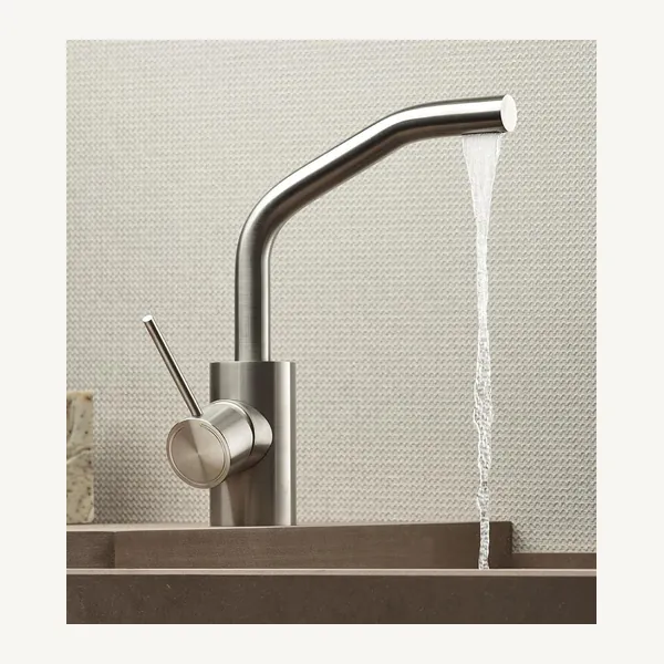 Slancio Deck Mounted Basin Mixer without Pop-Up Waste