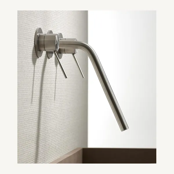 Slancio High Reach Wall Mounted Bath Spout With Hot And Cold Controls
