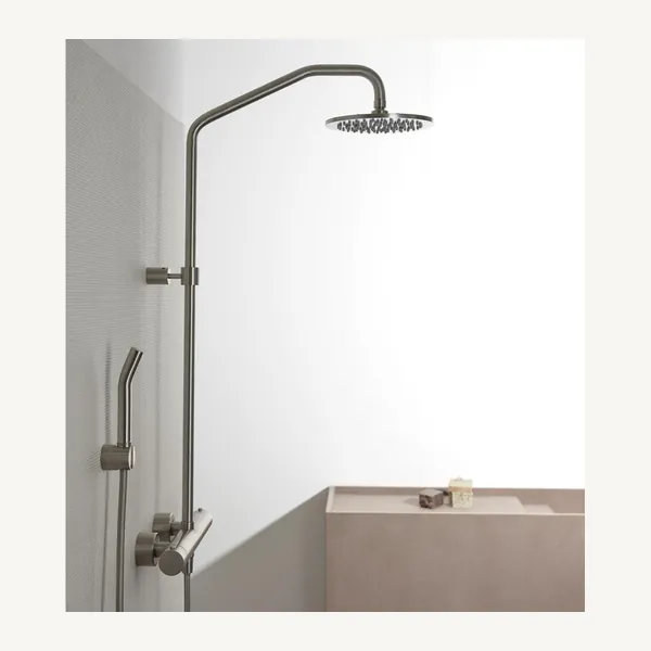 Slancio External Shower Set With Two Thermostatic Mixers And 200 mm Head