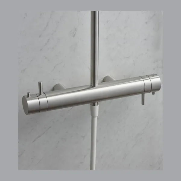 Slancio External Shower Set With Two Thermostatic Mixers And 200 mm Head