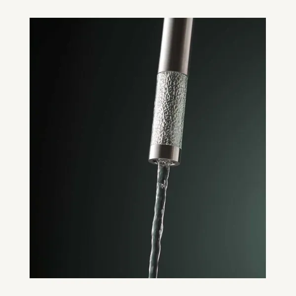 Naturale Ceiling Mounted Basin Spout with Glass Element