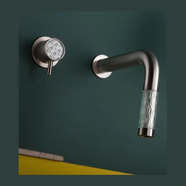 Naturale Wall Mounted Spout and Mixer Set