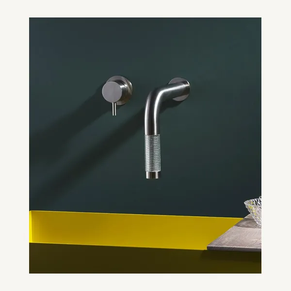 Naturale Wall Mounted Spout and Single Lever Mixer Set