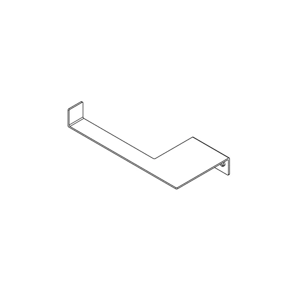 Misura Wall Mounted Toilet Roll Holder, Left Hand