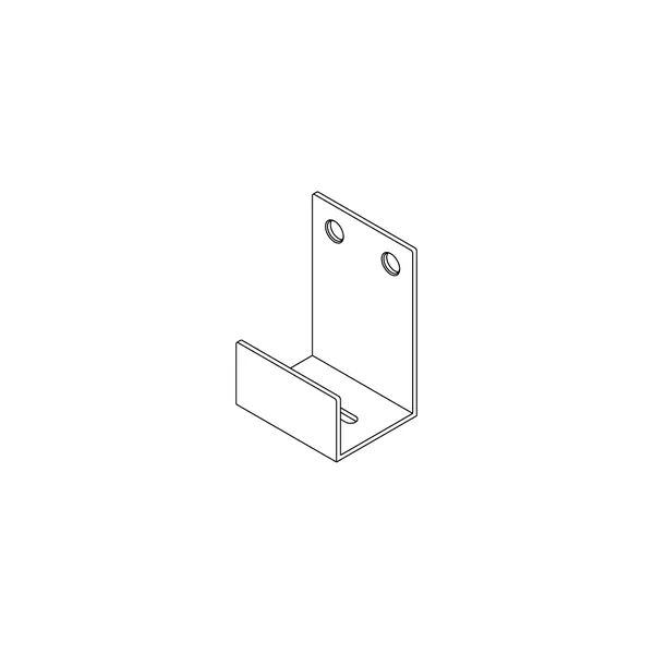 Fontea wall mounted stainless steel robe hook