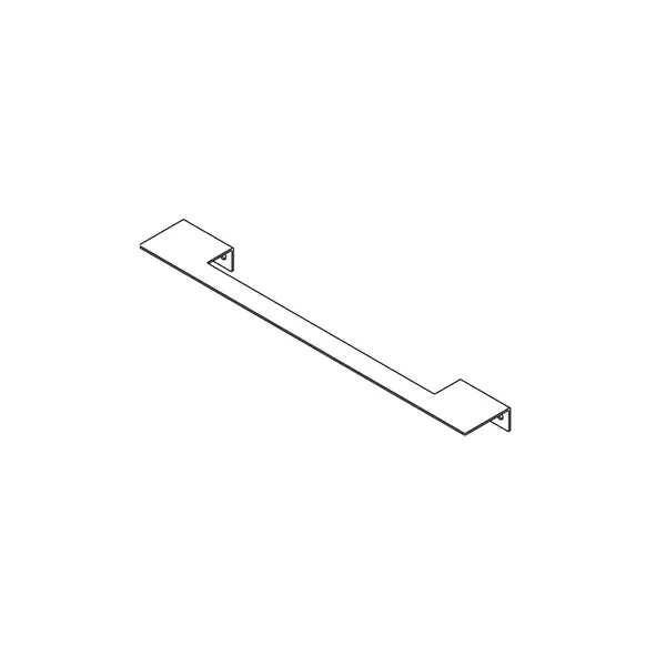 Fontea wall mounted stainless steel towel rail, 430 mm
