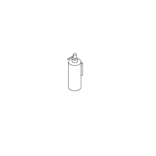 Fontea wall mounted liquid soap dispenser in stainless steel