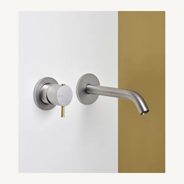 Remo Wall Mounted Basin Set with 18mm Spout and Separate Control