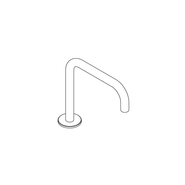 Accordo Deck Mounted Basin And Bath Spout