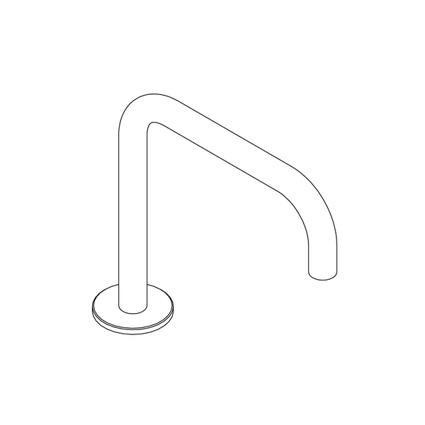 Accordo Deck Mounted Basin And Bath Spout