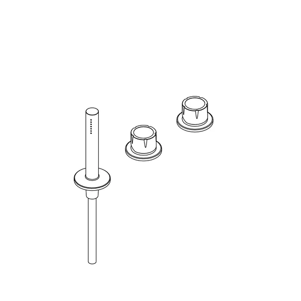 Accordo Deck Mounted Bath Shower Set, No Spout
