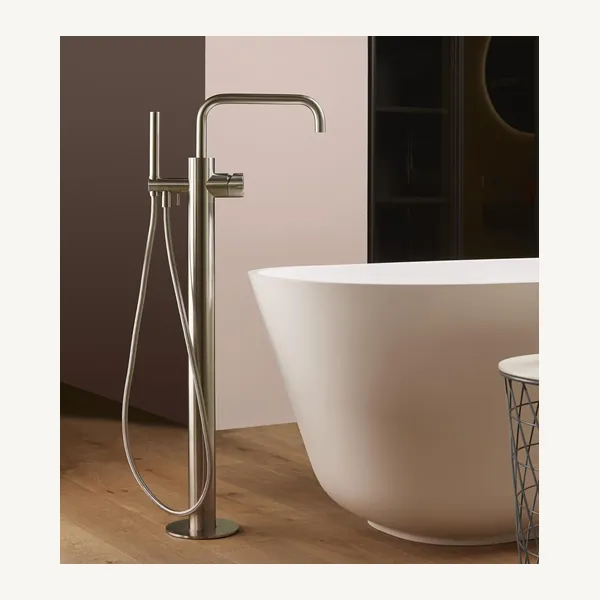 Accordo Floor Standing Bath Mixer With Handshower And Hose