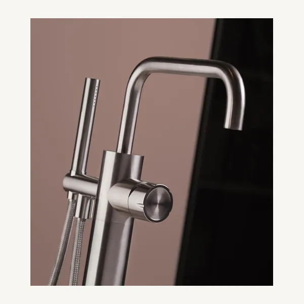 Accordo Floor Standing Bath Mixer With Handshower And Hose