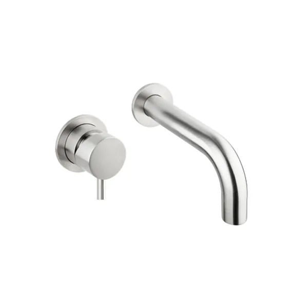 Limpido Wall Mounted Spout and Mixer Set, 190mm