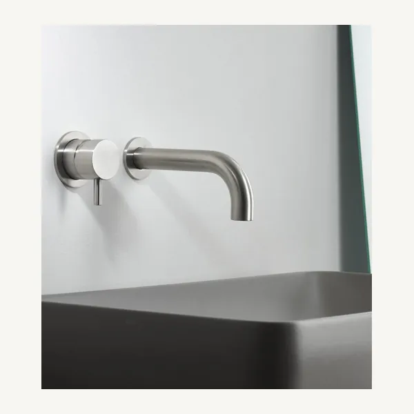 Limpido Wall Mounted Spout and Mixer Set, 190mm