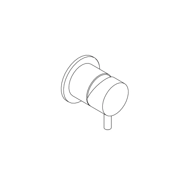 Limpido Concealed Wall Mixer, High Flow