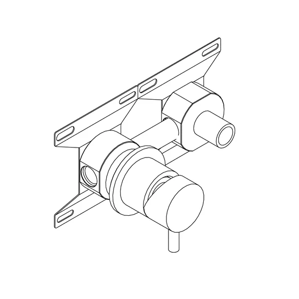 Limpido Concealed Wall Mixer Without Spout