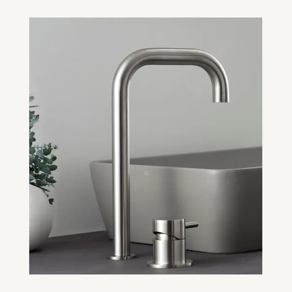 Limpido Deck Mounted Mixer and Spout Set