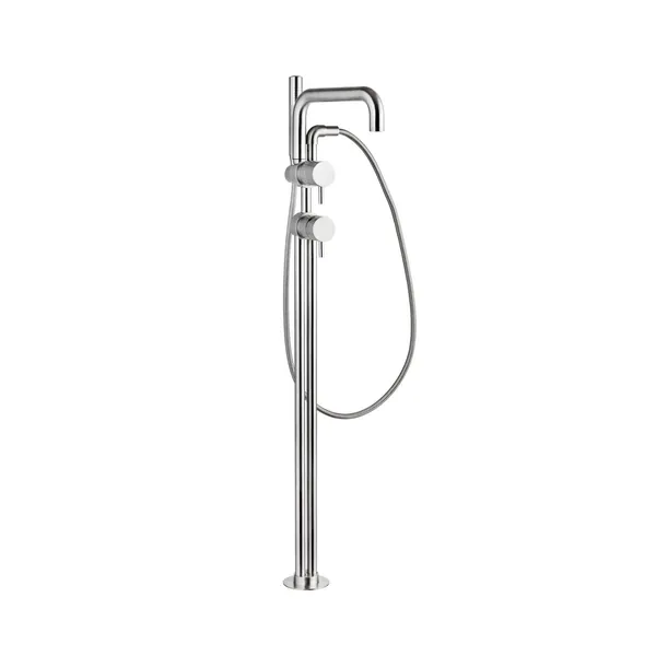 Limpido Floor Standing Bath Mixer with Integrated Hand Shower