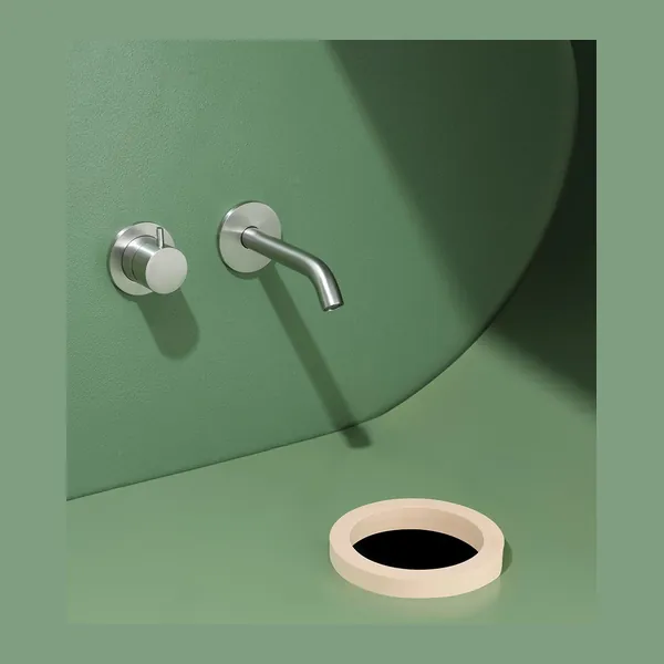 Alveo Wall Mounted Basin Mixer Set with 160mm Spout
