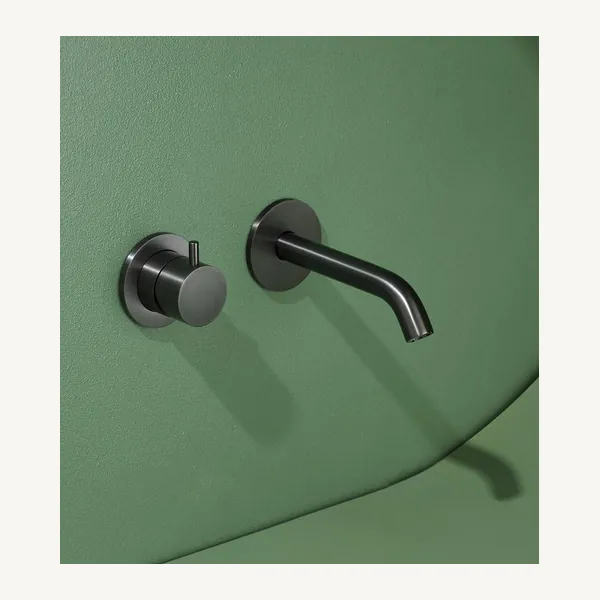 Alveo Wall Mounted Basin Mixer Set with 160mm Spout