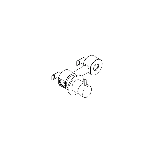 Alveo Concealed Wall Mounted Shower Valve without Spout