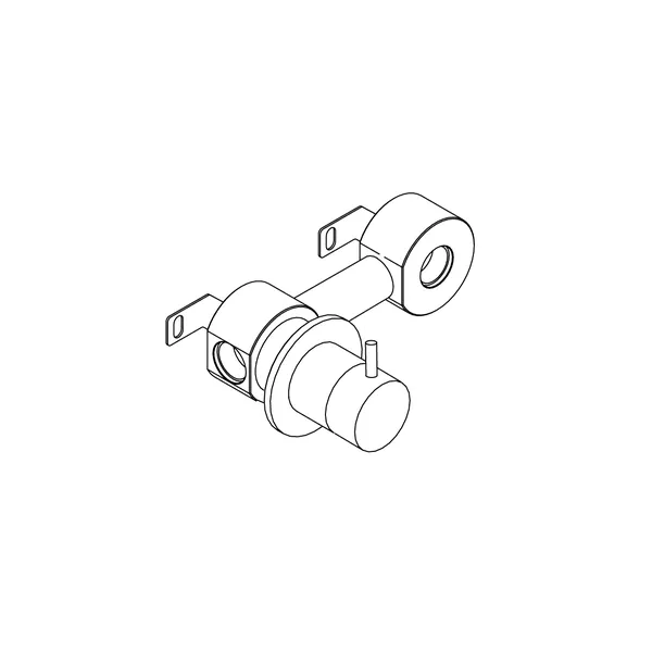Alveo Concealed Wall Mounted Shower Valve without Spout