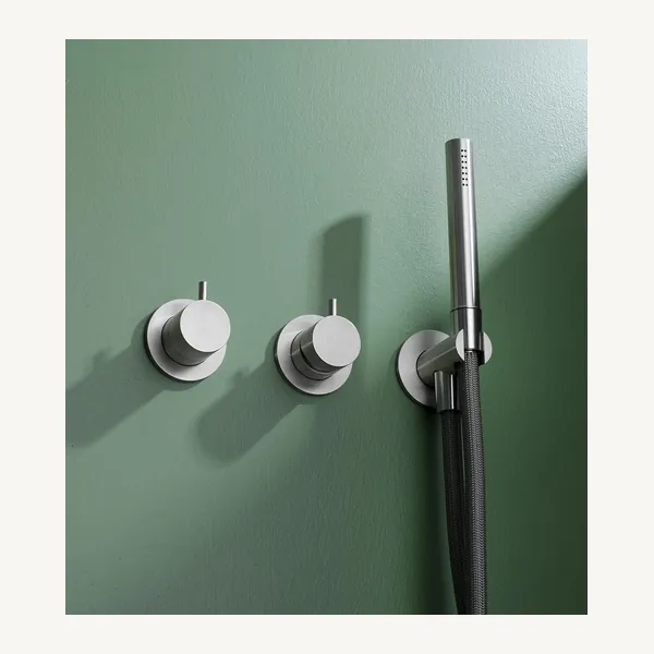 Alveo Wall Mounted Shower Set with Mixer, Diverter and Riser