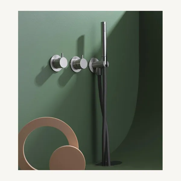 Alveo Wall Mounted Shower Set with Mixer, Diverter and Riser
