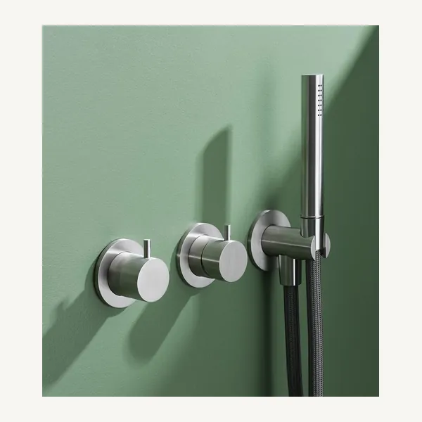 Alveo Wall Mounted Shower Set with Mixer, Diverter and Riser