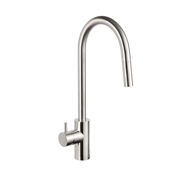 Ansa Deck Mounted Single Lever Sink Mixer with Pull Out Swivel Spout