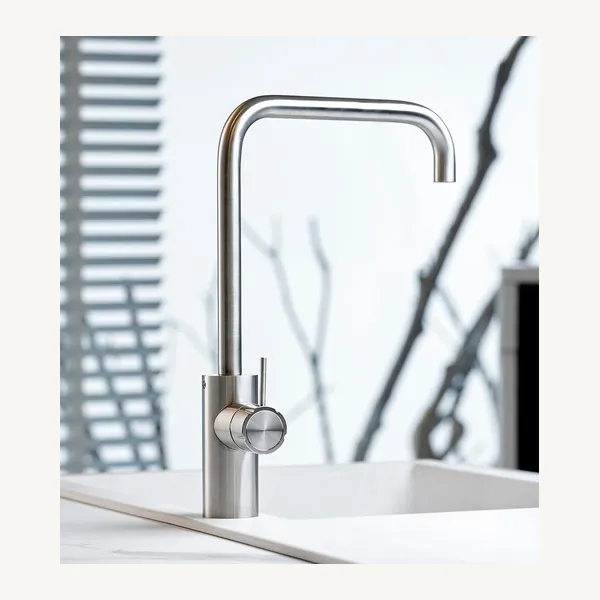 Accordo Deck Mounted Single Lever Sink Mixer with Swivelling Spout