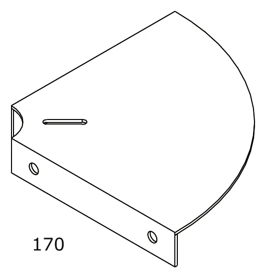 Wall Mounted Shelf above the Basin technical drawing with dimensions