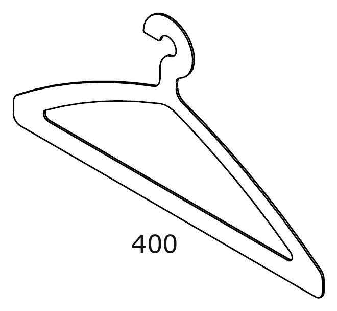 Combinable Coat and Robe Hanger technical drawing with dimensions