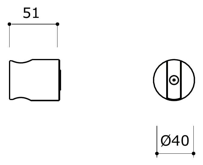 Wall Mounted Hand Shower Support Bracket technical drawing with dimensions