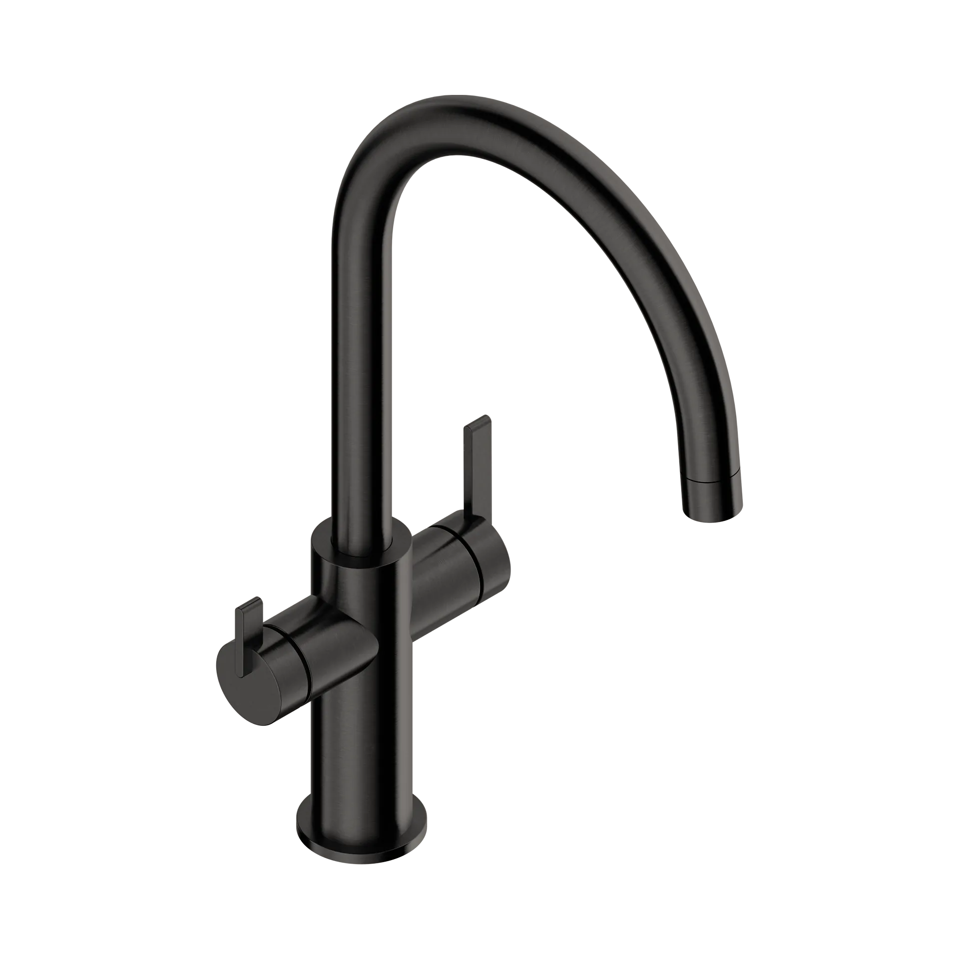 3-way kitchen mixer tap in 316L stainless steel