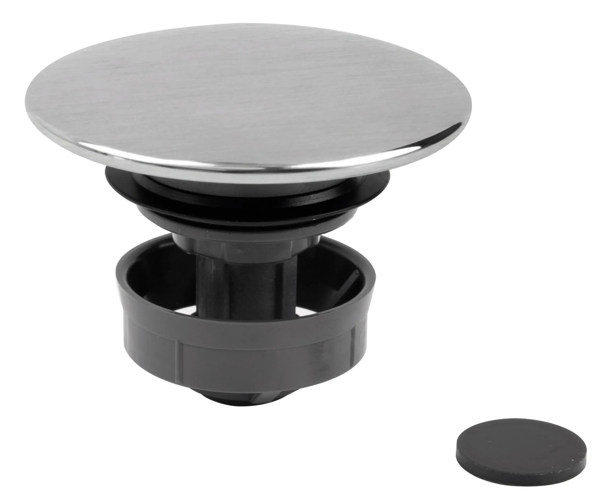 Universal kit for automatic stainless steel push-button drain