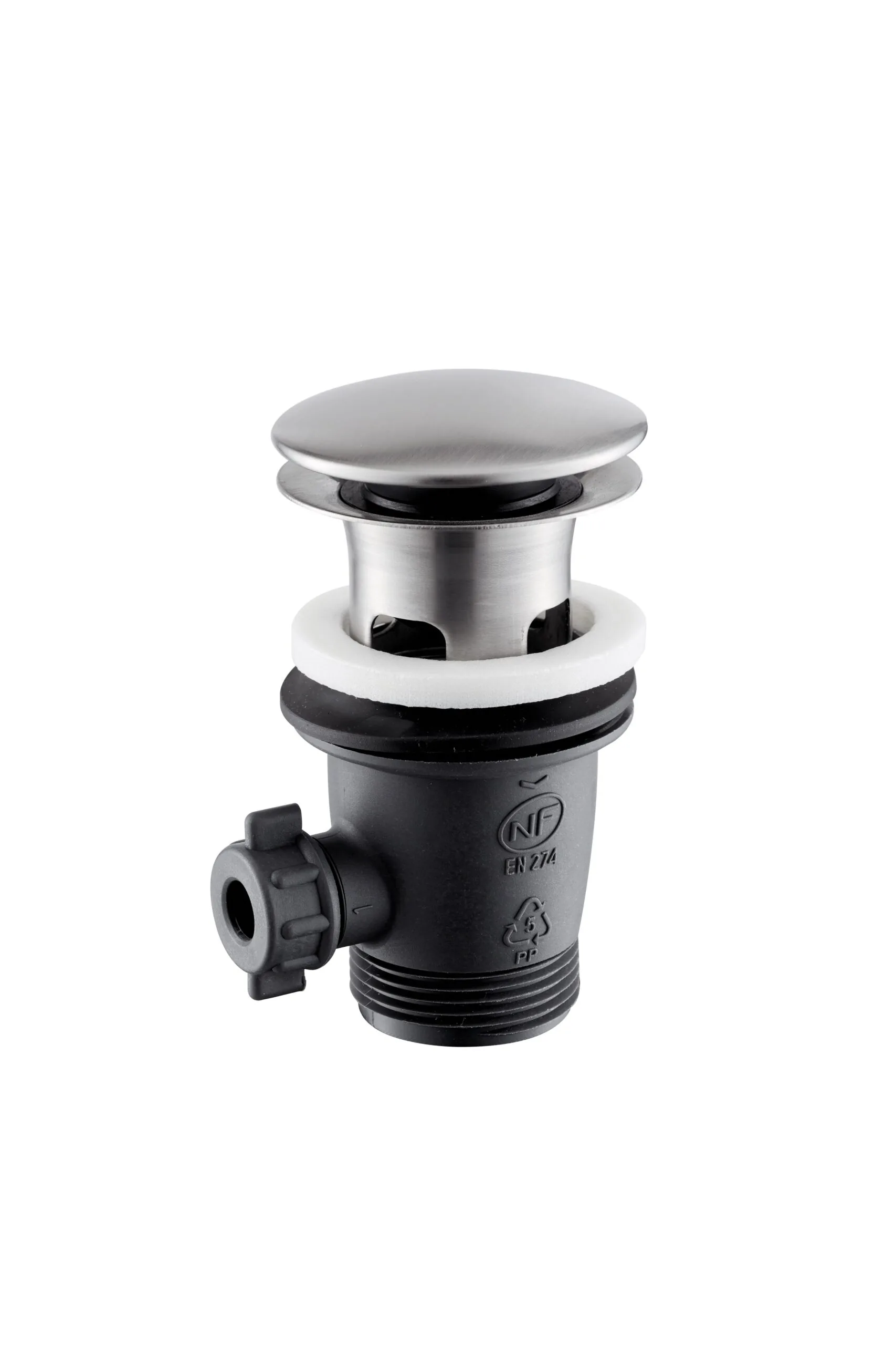 1"1/4 drain with push-button drain