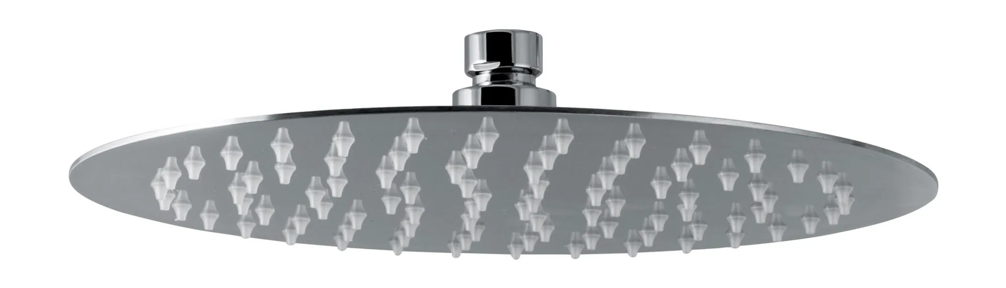250 mm round ultraslim shower head in stainless steel