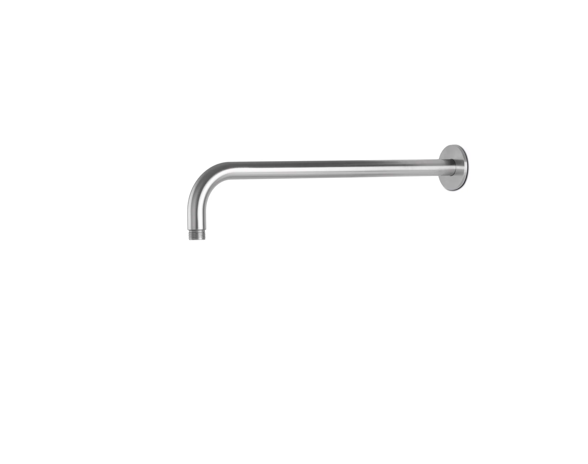 400 mm round wall shower arm in stainless steel