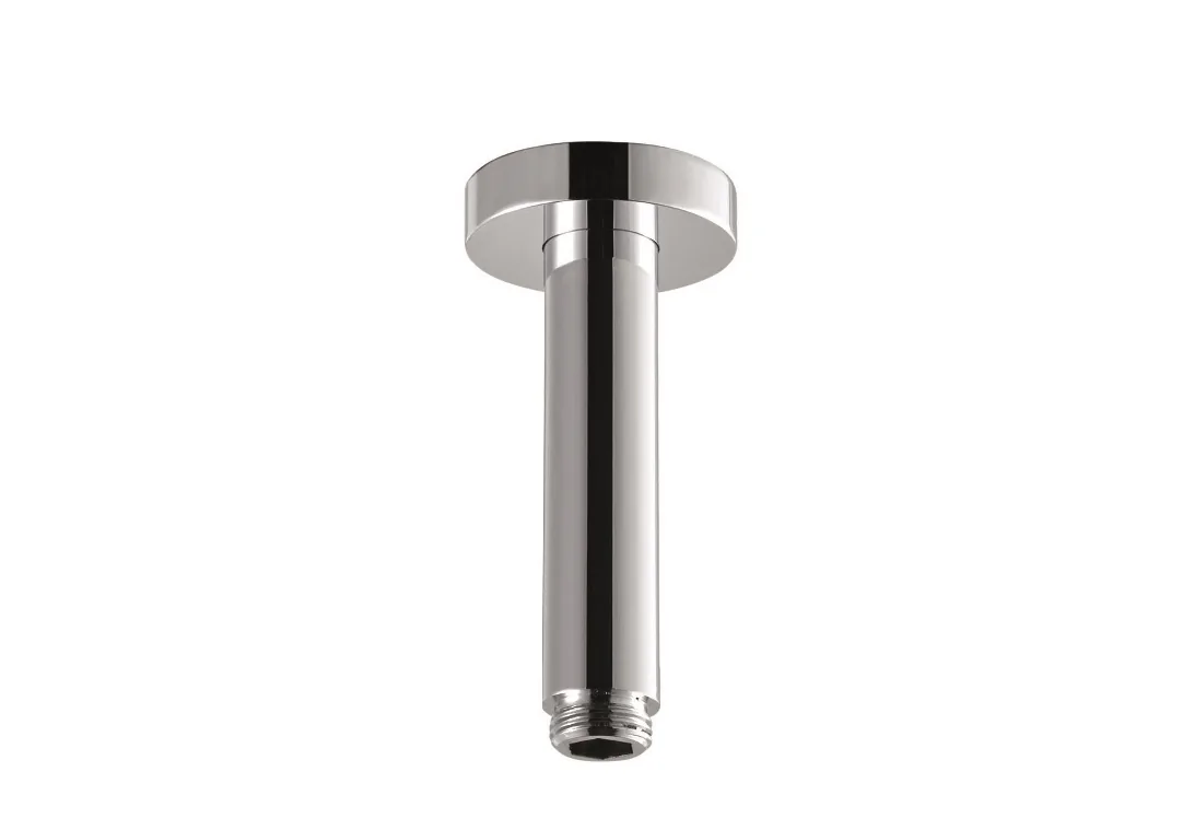 10 cm round ceiling shower arm in stainless steel