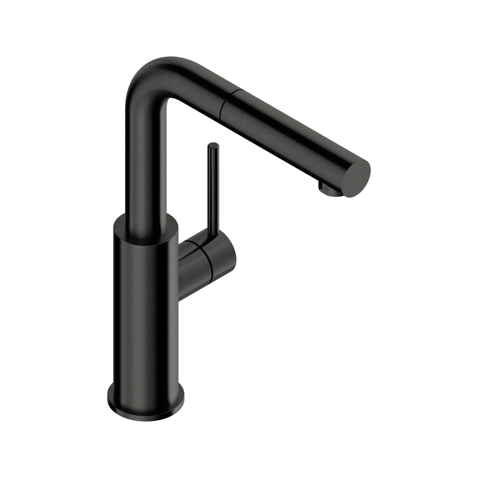 Kitchen mixer tap with pull-out spray in 316L stainless steel