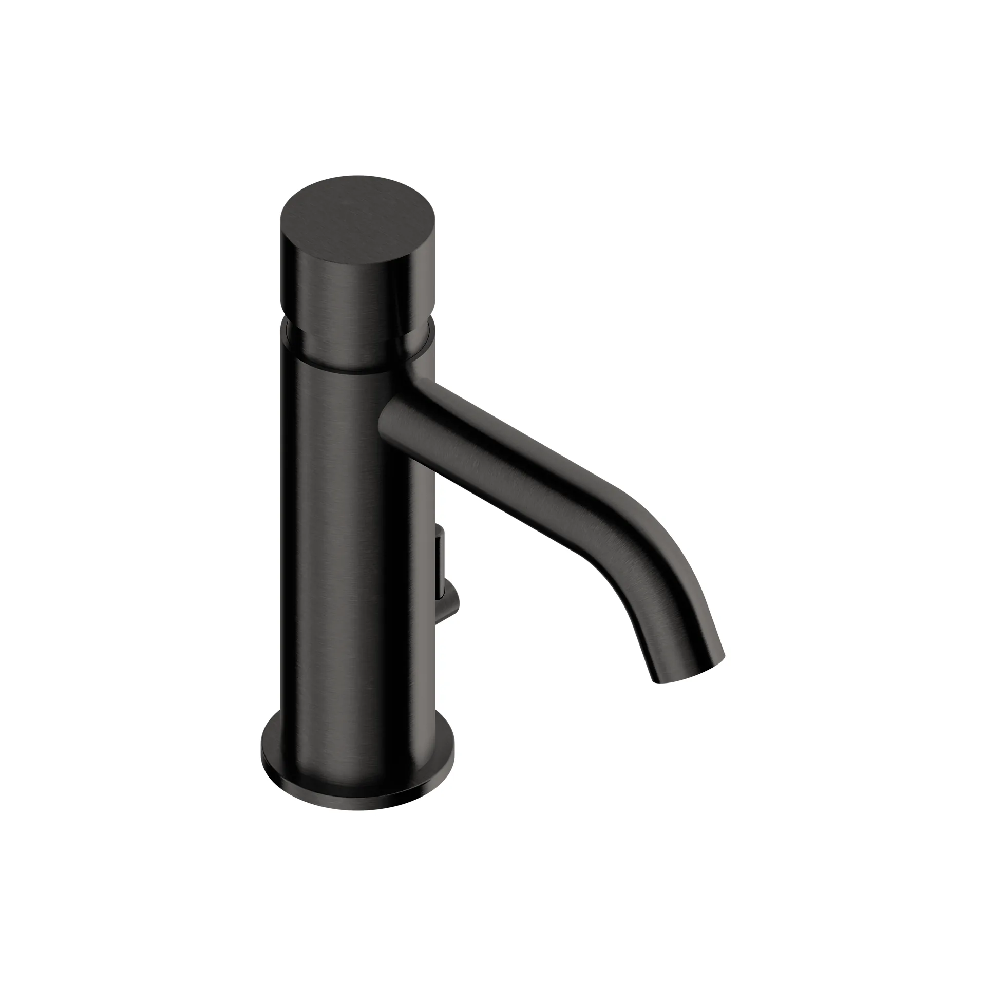 Self-closing basin mixer tap in 316L stainless steel