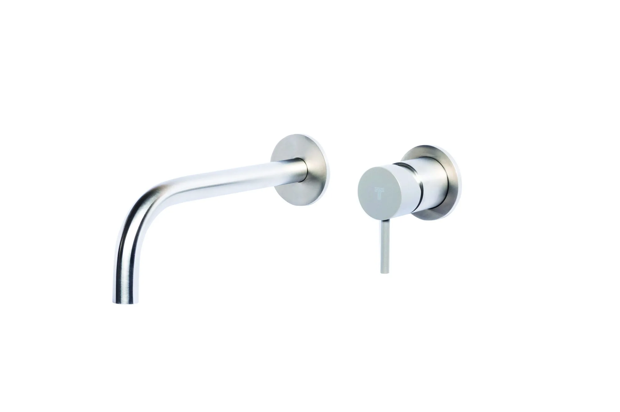 Wall-mounted basin mixer set with coloured handle