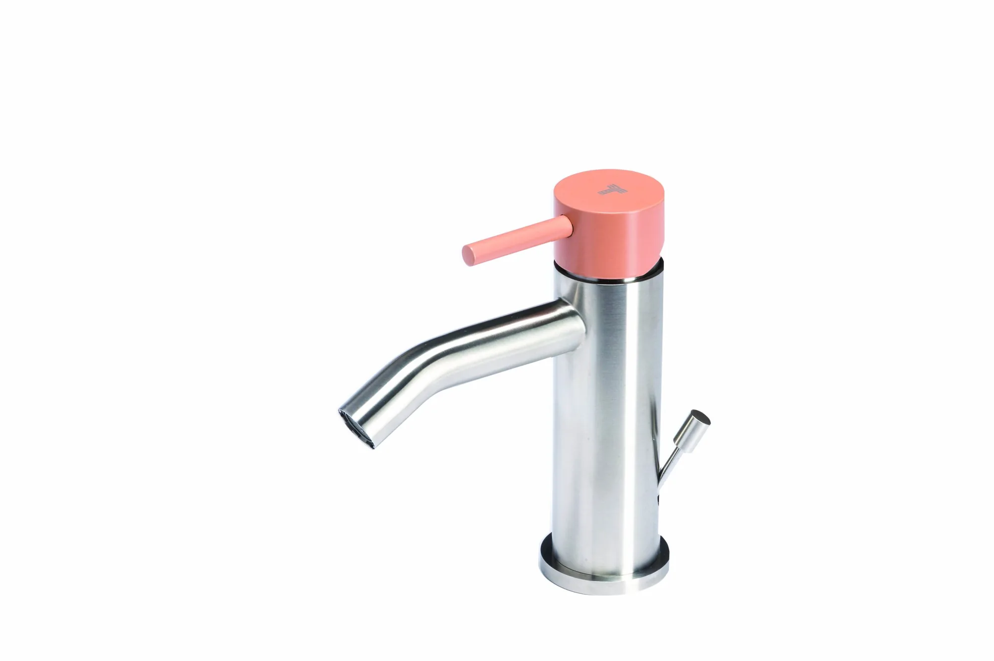Bidet mixer tap with coloured handle