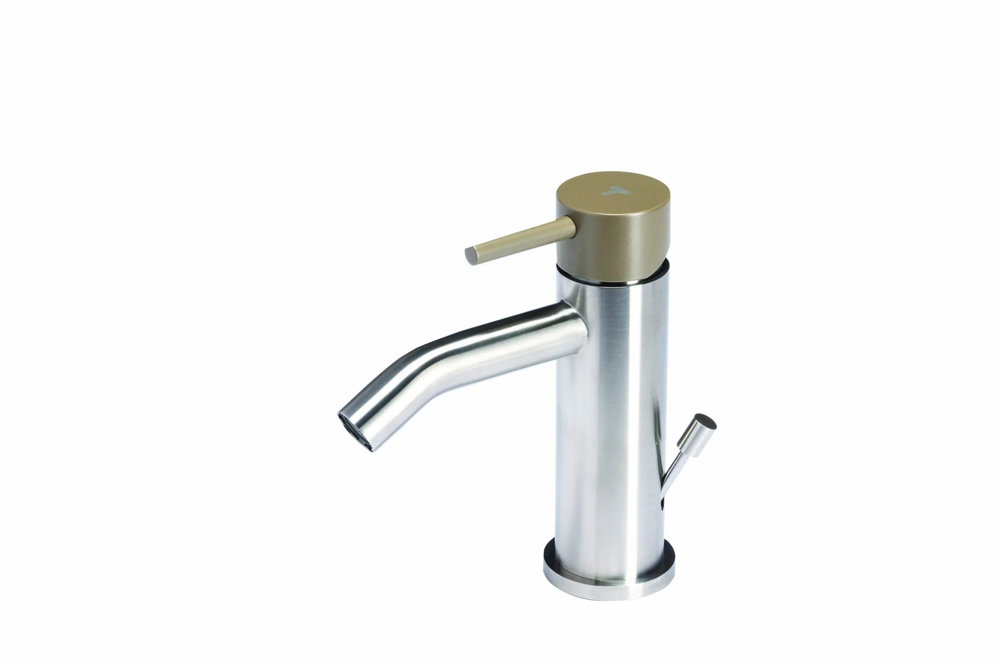 Bidet mixer tap with coloured handle