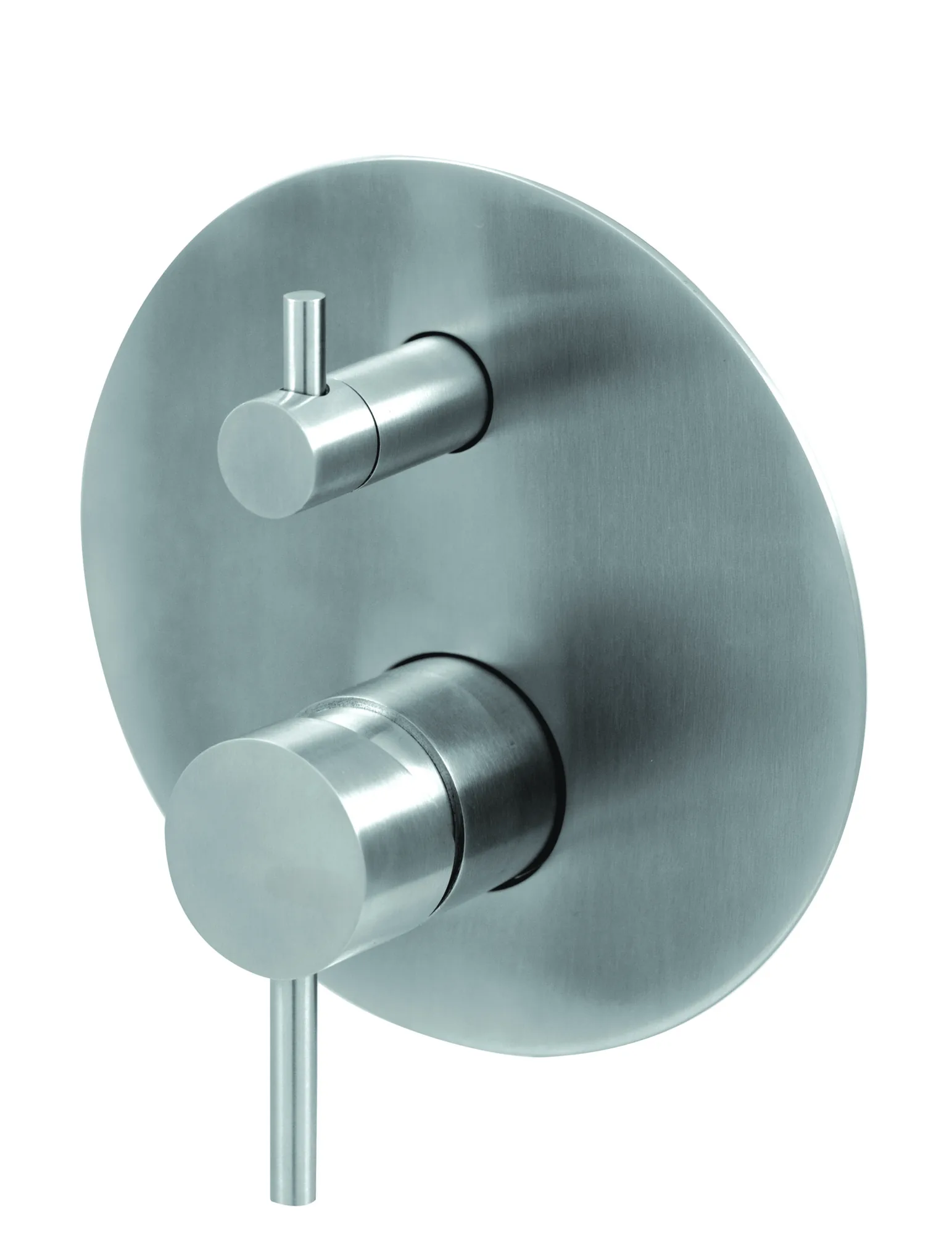 Concealed shower mixer with diverter and coloured handle