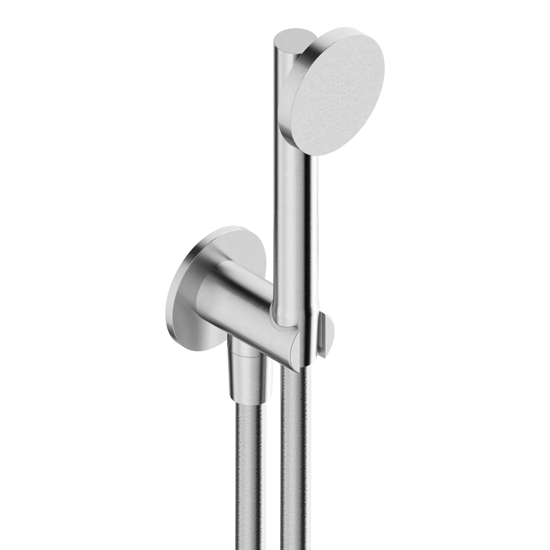 Exclusive shower kit in 316L stainless steel with 65 mm escutcheon